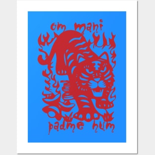 Fire Tiger Posters and Art